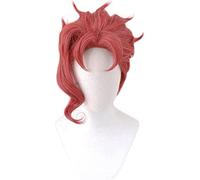 ESPADE Cosplay Wig Anime JoJo Kakyoin Noriaki Kakyouin Cosplay Costume JoJo's Bizarre Adventure Cheveux synthétiques résistants à la Chaleur Hommes Femmes Perruques