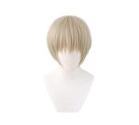 ESPADE Cosplay Wig Anime Jujutsu Kaisen Toge Inumaki Cosplay Gris Court résistant à la Chaleur Cheveux synthétiques Halloween Carnaval fête déguisement Perruque
