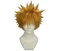ESPADE Cosplay Wig Bleach Kurosaki Ichigo Pain Court Cosplay Perruques for Homme Garçons Résistant À La Chaleur Synthétique Cheveux Anime Costume Perruque