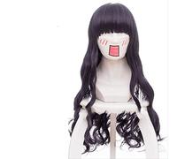 ESPADE Cosplay Wig Cardcaptor Sakura Tomoyo Daidouji Longue ondulée Violet Frange Cosplay Perruque