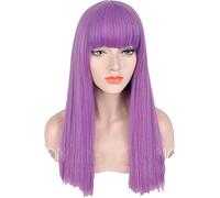 ESPADE Cosplay Wig Descendants 2 Mal Bertha Maléfique Long Live Evil Droite Violet Enfants Adulte Cosplay Perruque