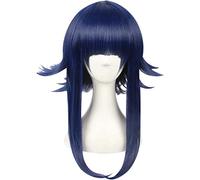 ESPADE Cosplay Wig Hyuga Hinata Cosplay Noir Bleu Couches Courte Fibre Résistant À La Chaleur Postiche Halloween Party Costume Perruque