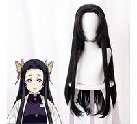 ESPADE Cosplay Wig Lame du Diable Lame Chana Megumi Style Cheveux Noirs Longue Cosplay Anime Perruque