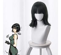 ESPADE Cosplay Wig One-Punch Superman/One-Punch Man Hell's Blizzard Vert foncé Cosplay Anime Perruque