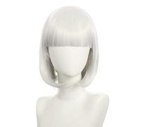 ESPADE Cosplay Wig Perruque for Halloween Mode Fête de Noël Dress Up Perruque Cosplay Discothèque Show Bar Oblique Bangs Femme Cheveux Courts Rose Beige Bleu Bobo Bobo Perruque Couleur: K051-17