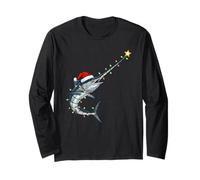 Espadon de Noël, Vacances, pêche, Amusant, Festif Manche Longue