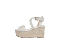 Liu Jo Sandales compensées Femme SA6083P0102 Cuir Blanc 37 EU