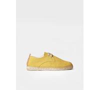 Espadrille à Lacets pour Hommes en Tissu de Coton - Dixon - Jaune, 45 EU