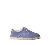 Espadrille à Lacets pour Hommes en Tissu de Coton - Dixon - Bleu, 43 EU