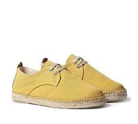 Espadrille à Lacets pour Hommes en Tissu de Coton - Dixon - Jaune, 43 EU
