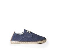 Espadrille à Lacets pour Hommes en Tissu de Coton - Dixon - Marine, 45 EU