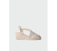 Espadrille à talon compensé bandes élastiques | TANIA-ZR 36