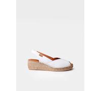 Espadrille à talon compensé et cuir pour femme | BERNIA-P 35