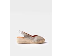 Toni Pons Espadrille compensée BERNIA-P cuir esparto argenté Femme 40 EU