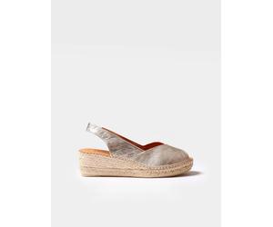 Espadrille à talon compensé et cuir pour femme | BERNIA-P 41