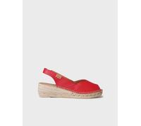 Espadrille à talon compensé et cuir pour femme | BERNIA-P 44