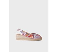 Espadrille à talon compensé et cuir pour femme | BERNIA-PM 38