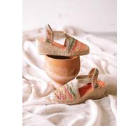Espadrille à talon compensé et tissu naturel | TERRA-NZ 39