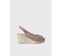 Espadrille à talon compensé ouverte pour femme | MONZA-A 38