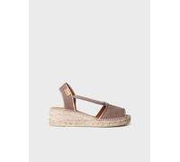 Espadrille à talon compensé pour femme et daim | BILDA 35