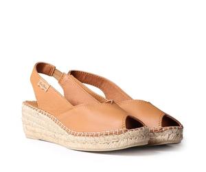 Espadrille compensée en Cuir pour Femme - BERNIA-P - Cuir, 39 EU