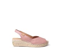 Espadrille compensée en Cuir pour Femme - BERNIA-P - Pale, 39 EU