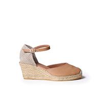 Espadrille compensée en Cuir pour Femme - Costa-5 - Cuir, 37 EU