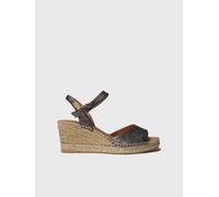 Espadrille compensée en cuir pour femme | SIA-P 41