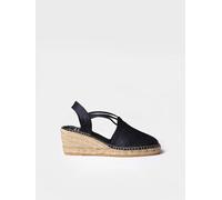 Espadrille compensée en tissu avec élastiques | TURIA 34