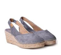 Espadrille compensée Femme en Daim - Betty-A - Gris, 38 EU