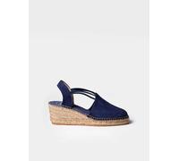 Espadrille compensée pour femme en daim avec élastiques | TREMP 45