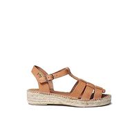 Espadrille Cuir Femme- Emma - Cuir, 41 EU