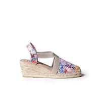 Espadrille Cuir Femme - Telva-PM - Taupe, 37 EU