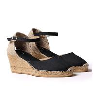 Espadrille en Lin pour Femme - CALDES - Noir, 39 EU