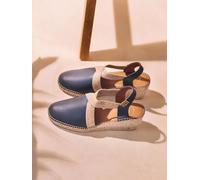 Espadrille et cuir à talon compensé moyen pour femme | TOSSA 39