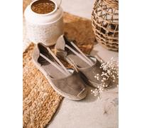 Espadrille et daim avec bandes | ERLA-A 41