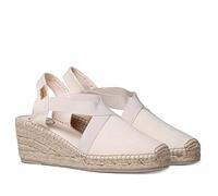 Espadrille Femme en Coton - TER - Ecru, 36 EU