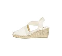 Espadrille Femme en Coton - TER - Ecru, 39 EU