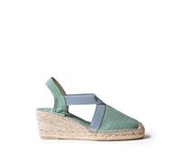 Espadrille Femme en Coton - TER - Menthe, 41 EU