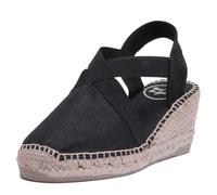 Espadrille Femme en Coton - TER - Noir, 40 EU