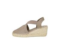 Espadrille Femme en Coton - TER - Taupe, 42 EU