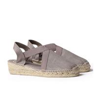 Espadrille Femme en Coton - Verona - Taupe, 41 EU