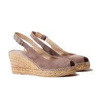 Espadrille Femme en Daim - CALPE - Taupe, 37 EU