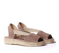 Espadrille Femme en Daim - Ella - Taupe, 39 EU