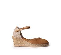 Espadrille Femme en Daim - Lloret-5 - Cuir, 37 EU