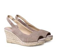 Espadrille Femme en Daim - Monza-A - Taupe, 36 EU