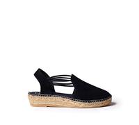 Espadrille Femme en Daim - Nuria - Noir, 42 EU