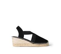 Espadrille Femme en Daim - Tona - Noir, 37 EU