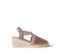 Espadrille Femme en Daim - Tona - Taupe, 38 EU