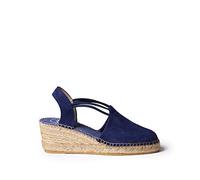 Espadrille Femme en Daim - TREMP - Marine, 34 EU